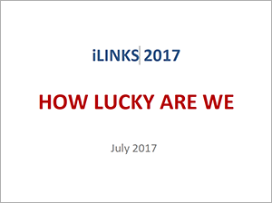 View Andy's Keynote Presentation on how lucky are we (opens in a new window or tab)